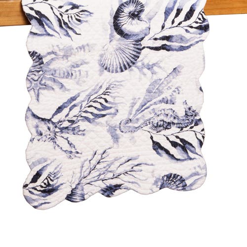 C & F Home C&f Home Midnight Lagoon Table Runner In Blue