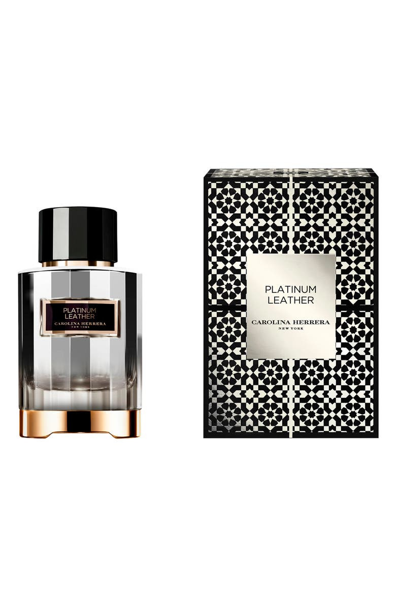 Carolina Herrera Platinum Leather Eau de Parfum, Alternate, color, 