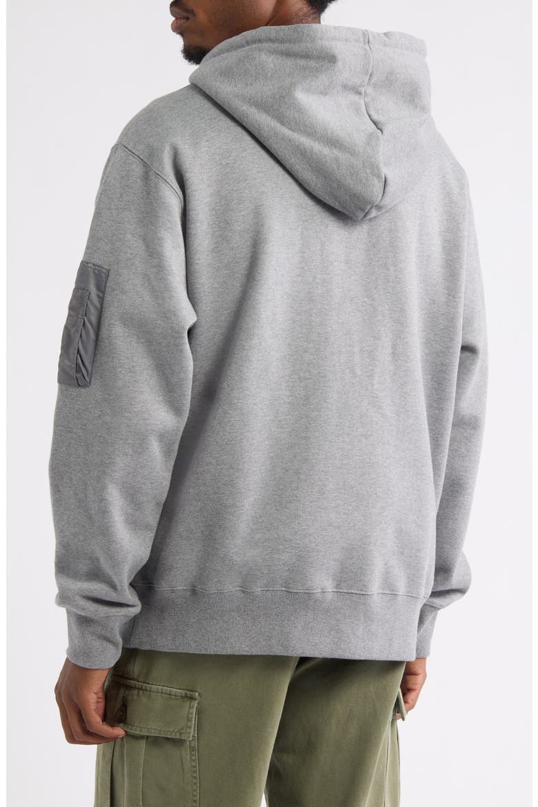 Utility Pocket Hoodie, Alternate, color, MEDIUM CHARCOAL HEATHER