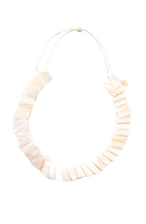 Playa Square Tiles Mother-Of-Pearl Necklace
