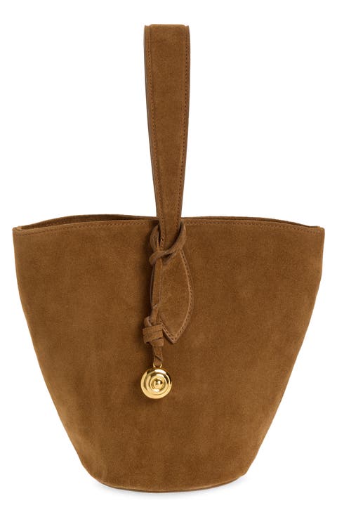 Suede Bucket Bag