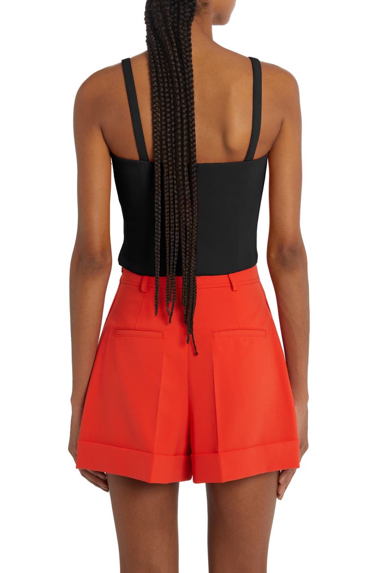 Crop Cady Bustier Top, Alternate, color, BLACK