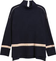 Hatley Stripe Mock Neck Sweater