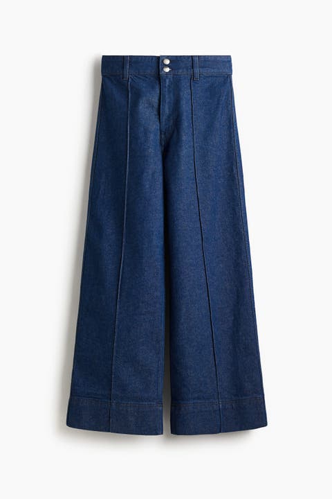 Wide High Ankle Jeans