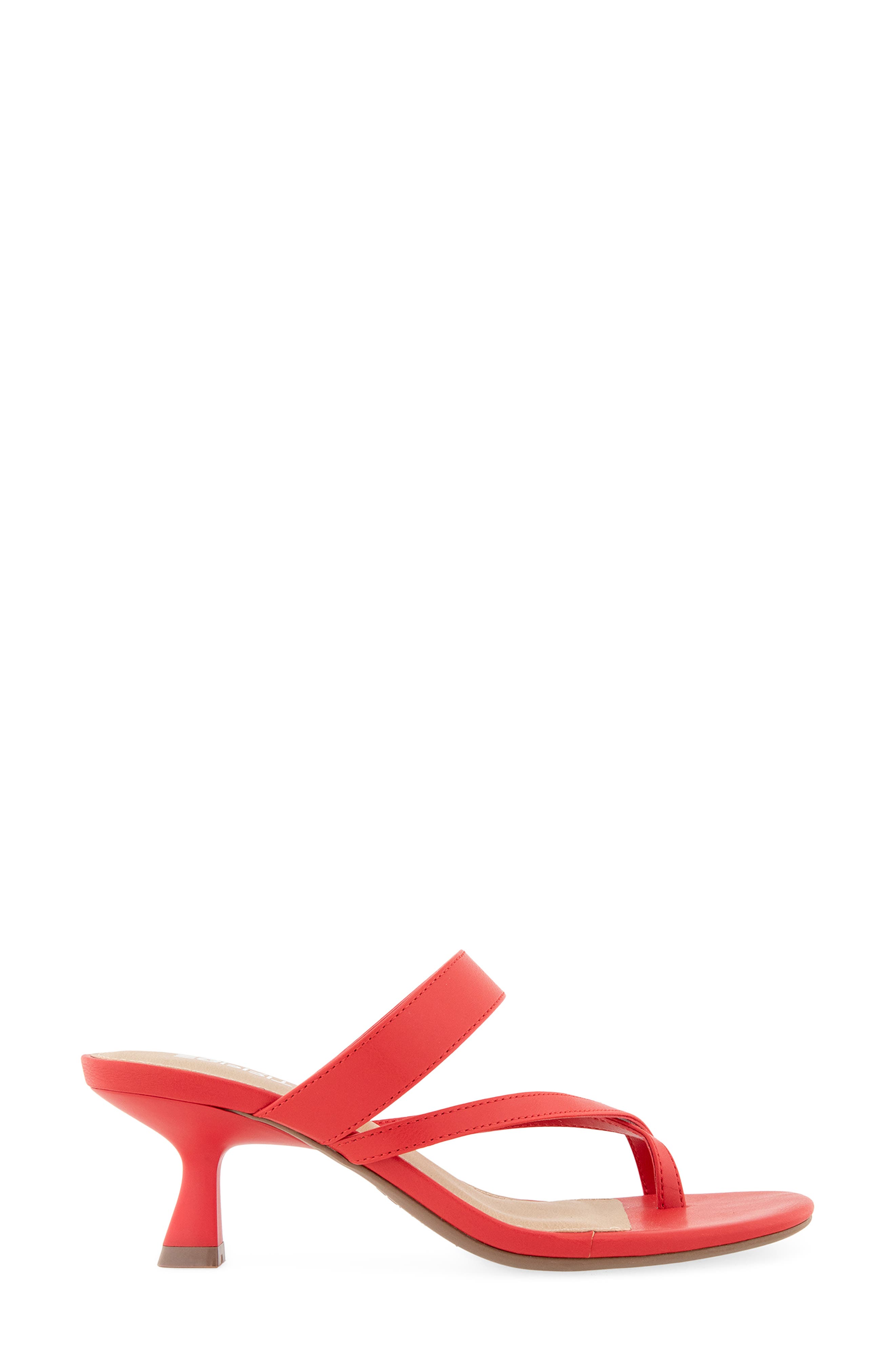 Elian Toe Loop Sandal, Alternate, color, RED PU