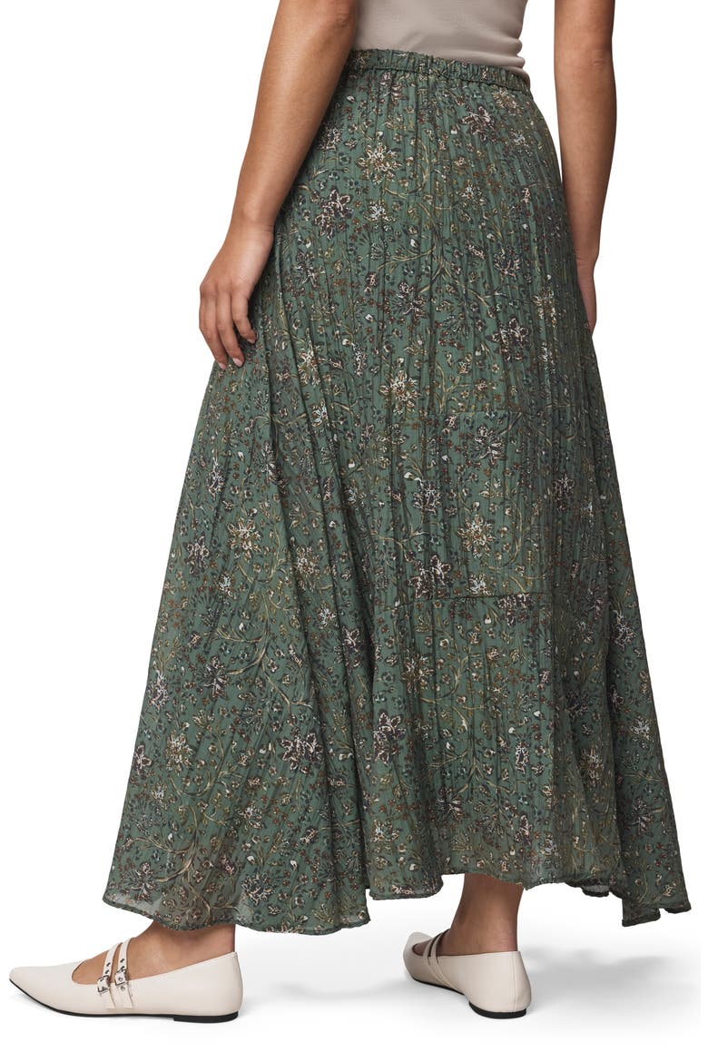 Versailles Floral Tiered Maxi Skirt, Alternate, color, VINE FLRL PRINT