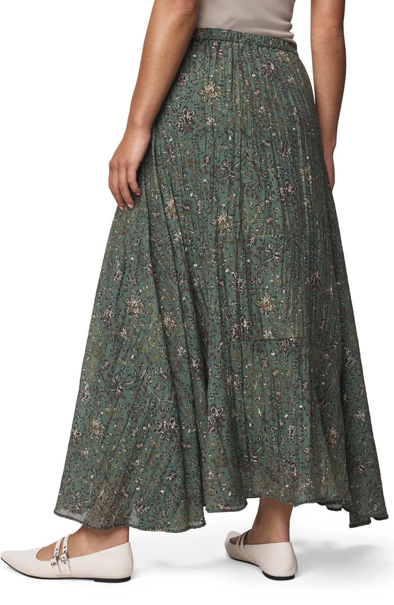 Splendid Versailles Floral Tiered Maxi Skirt, Alternate, color, Vine Floral Print