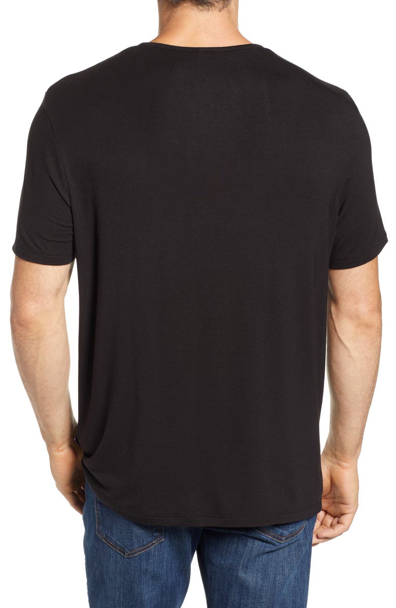 Stone Rose Short Sleeve Stretch Modal Henley, Alternate, color, 