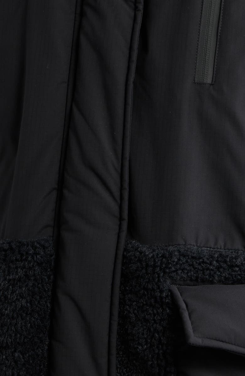 UGG<sup>®</sup> Kaysin Fleece Trim Down Parka, Alternate, color, Black