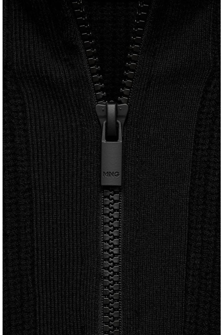 Wool Blend CoolMax Half Zip Pullover, Alternate, color, BLACK
