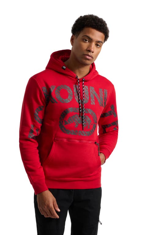 Ecko Unltd . Spreadout Hoodie In True Red