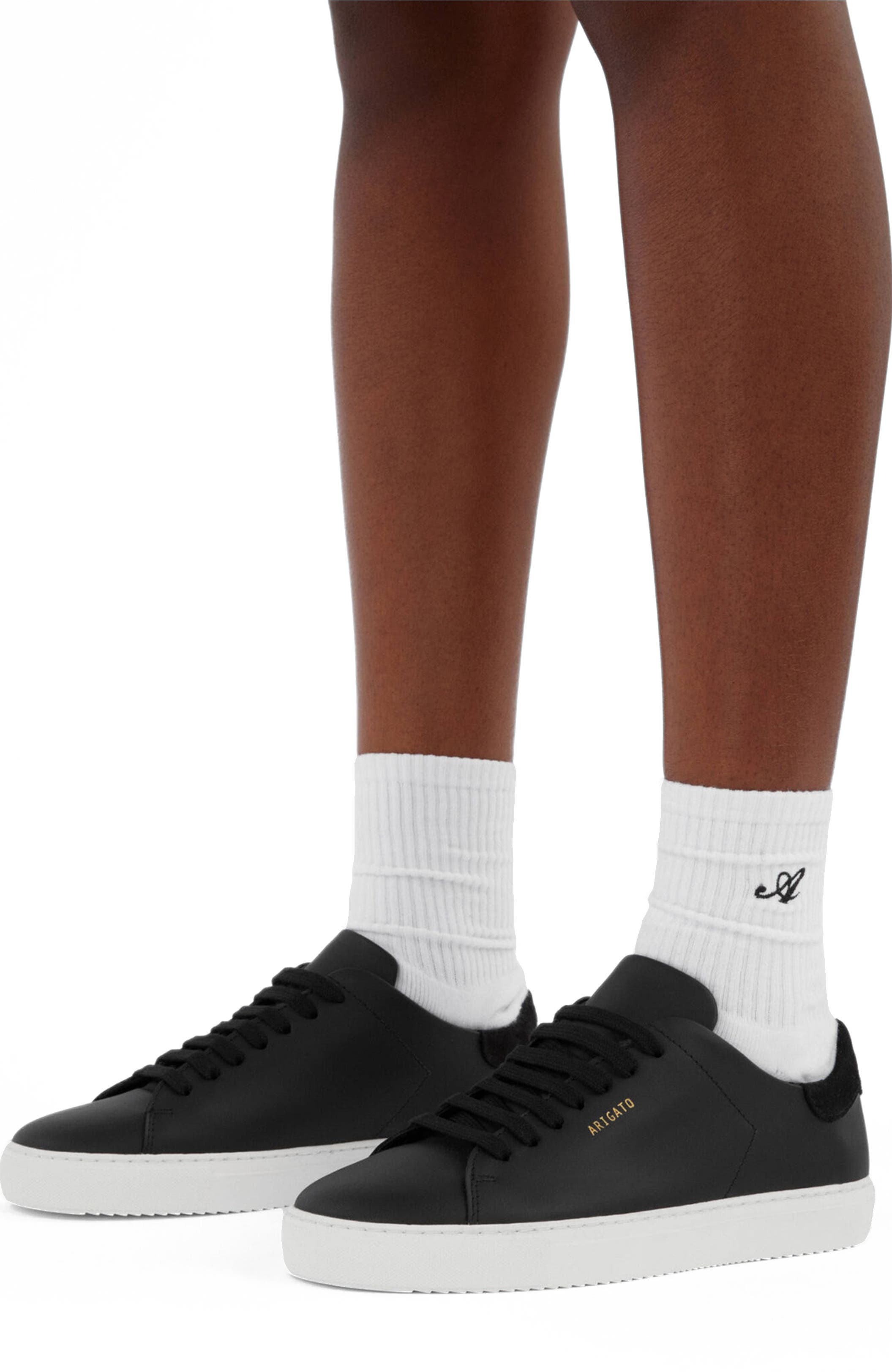 Axel Arigato Clean 90 Leather Sneaker - Women's, Alternate, color, Black