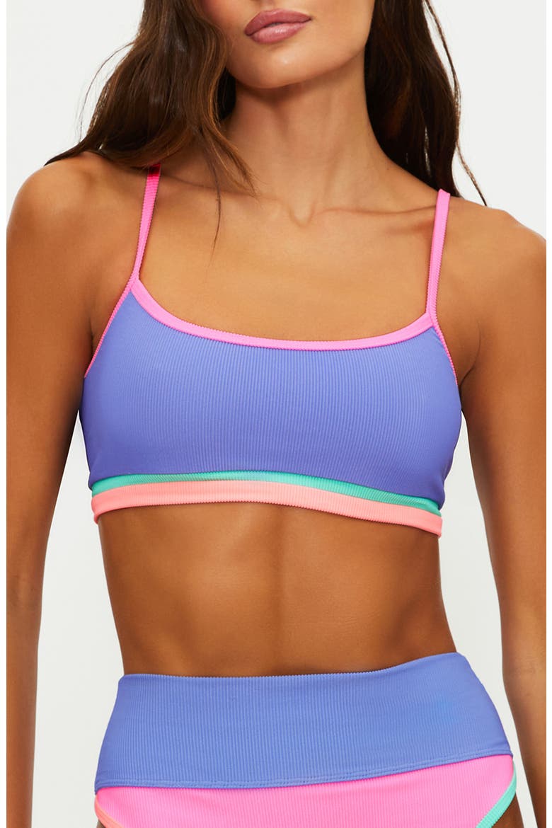 Val Colorblock Bikini Top, Main, color, SHERBERT SHORES COLORBLOCK