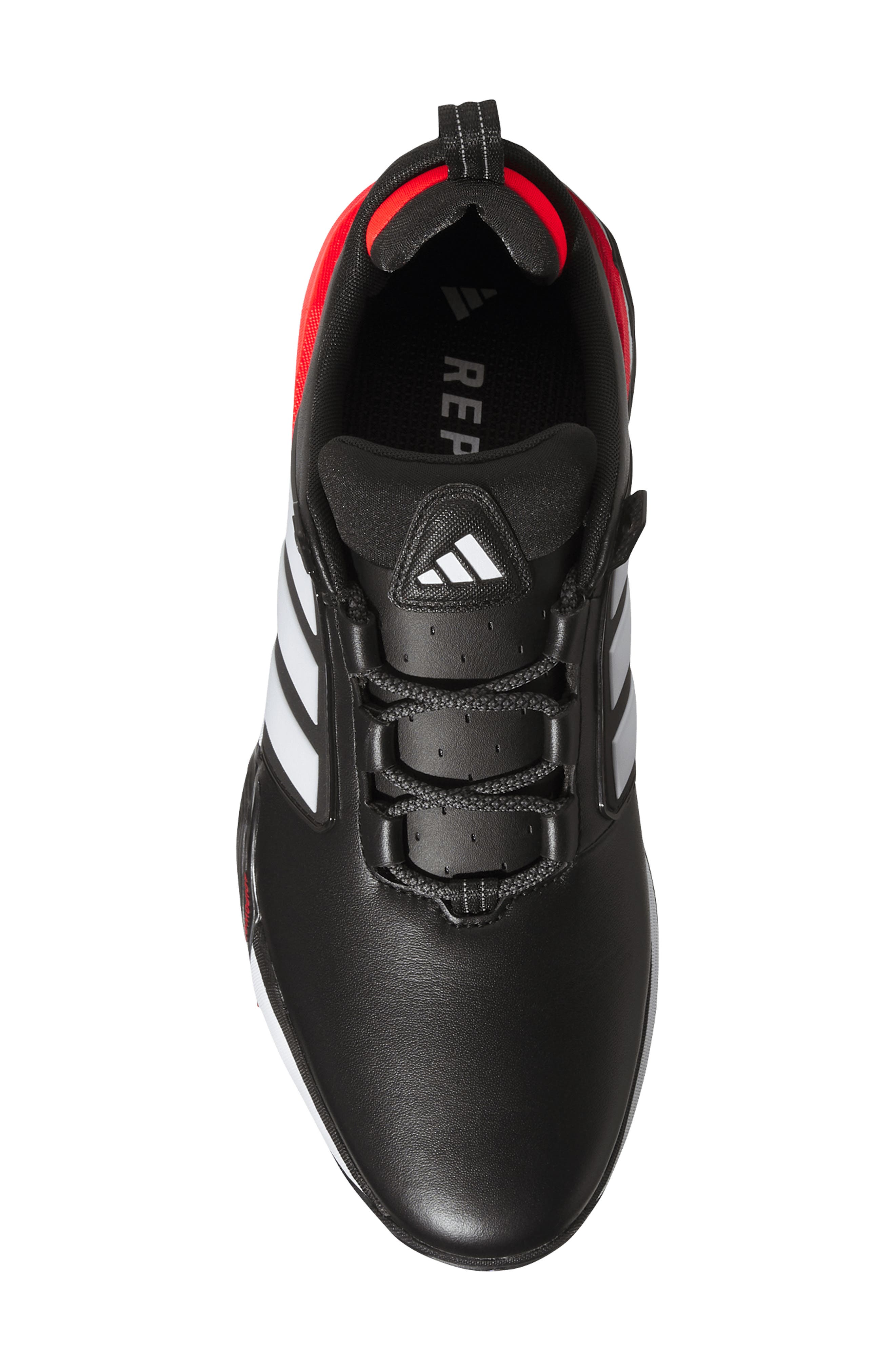 adidas Adipower 26 Spikeless Golf Shoe, Alternate, color, Black/ White/ Red