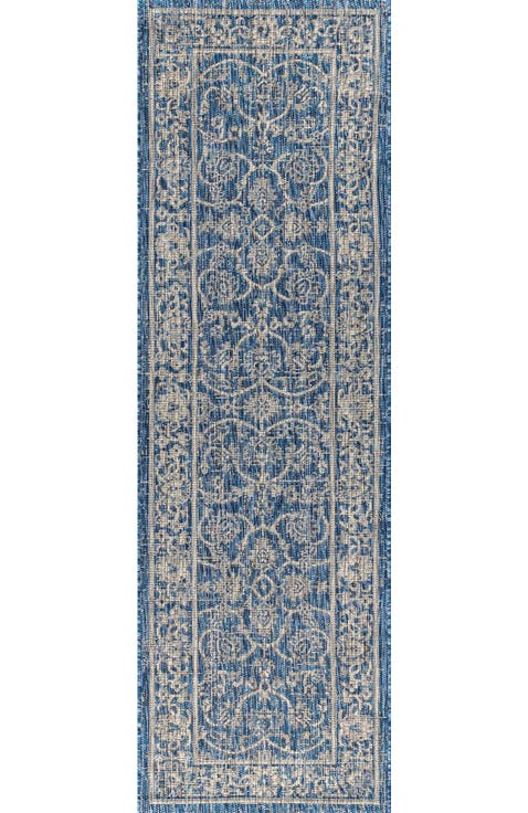 Palazzo Vine and Border Textured Weave Indoor/Outdoor Area Rug