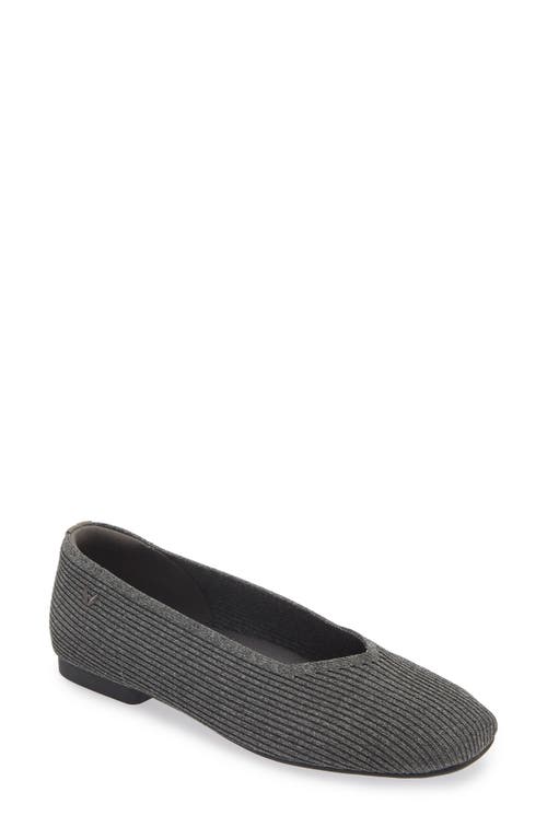 VIVAIA Margot 2.0 Square Toe Flat in Rich Grey 