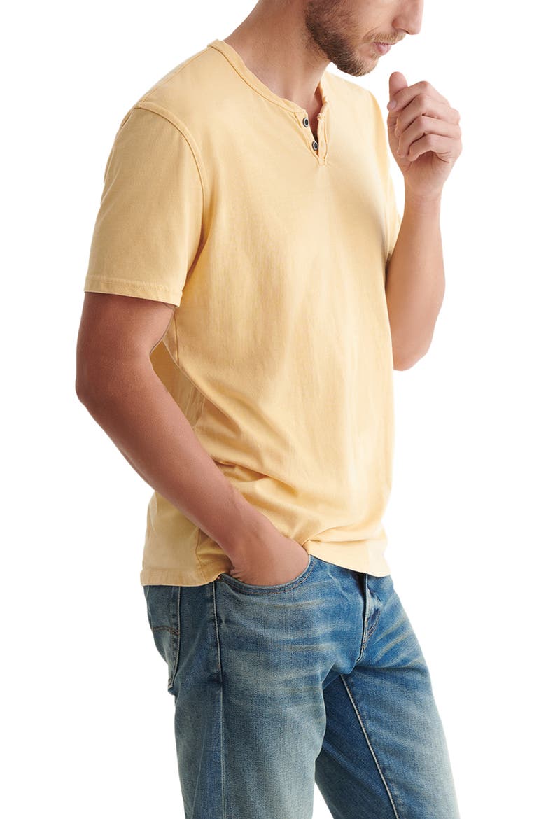 Button Notch Neck T-Shirt, Alternate, color, JOJOBA