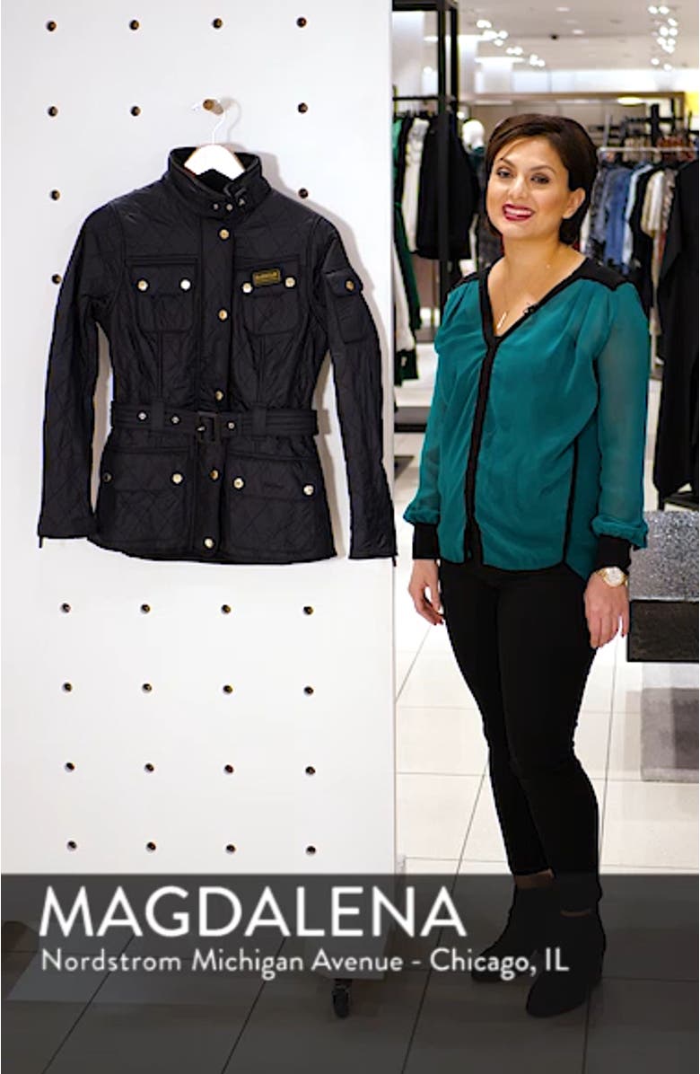 Water Resistant Polarquilt Moto Jacket, sales video thumbnail