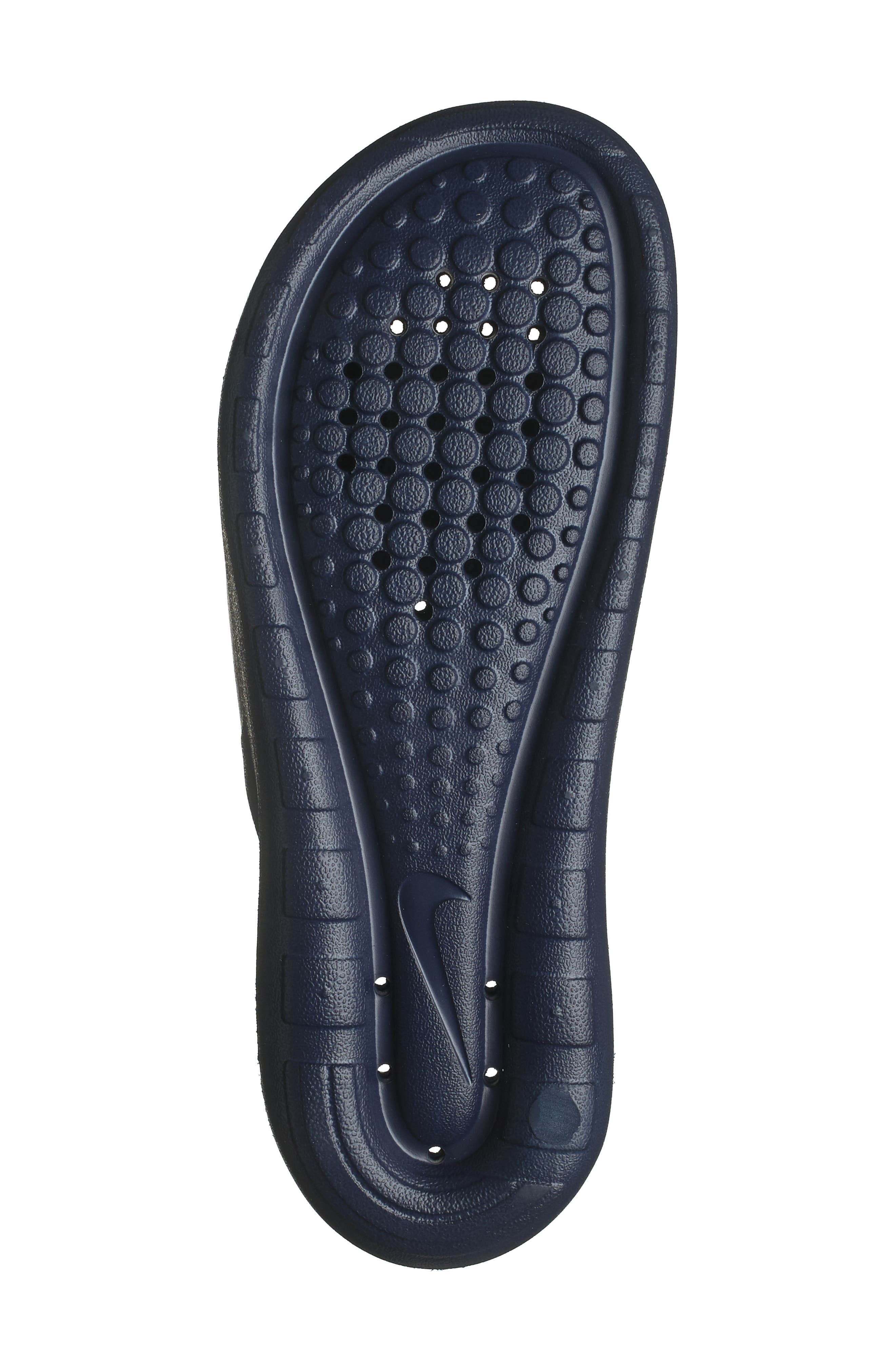Victori One Shower Slide Sandal, Alternate, color, 400 MNNAVY/WHITE