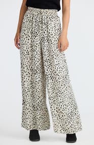 Brave+True Liza Print Wide Leg Pants