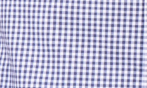 TAILORBYRD TAILORBYRD GINGHAM STRETCH COTTON BUTTON-UP SHIRT 