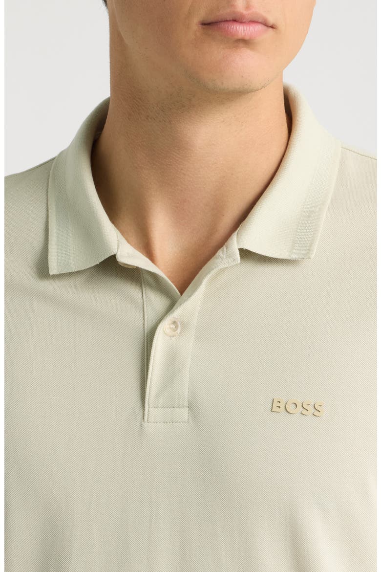 Pio Piqué Pima Cotton Polo, Alternate, color, LIGHT BEIGE