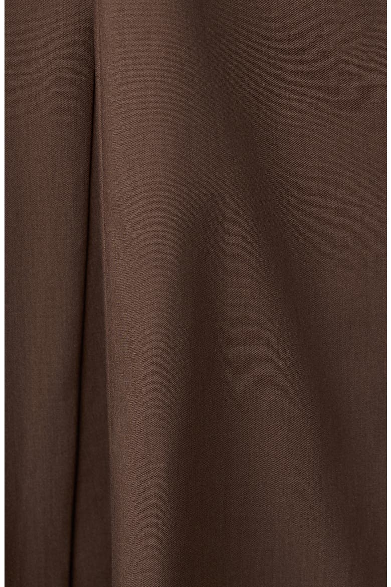 Sleeveless Cotton & Lyocell Shirtdress, Alternate, color, BROWN