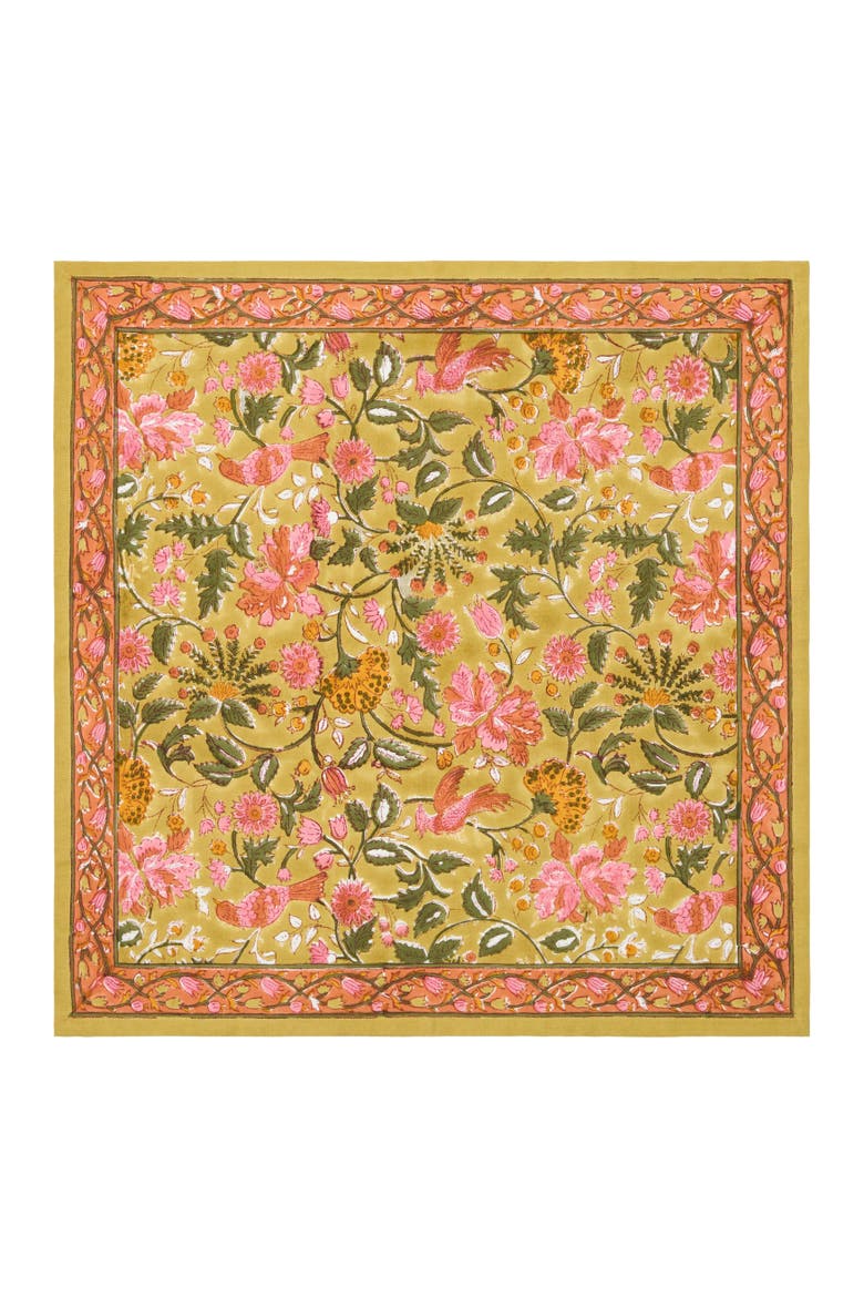 Damaris Napkins - Set of 4, Alternate, color, Pink, Mustard 20" x 20"