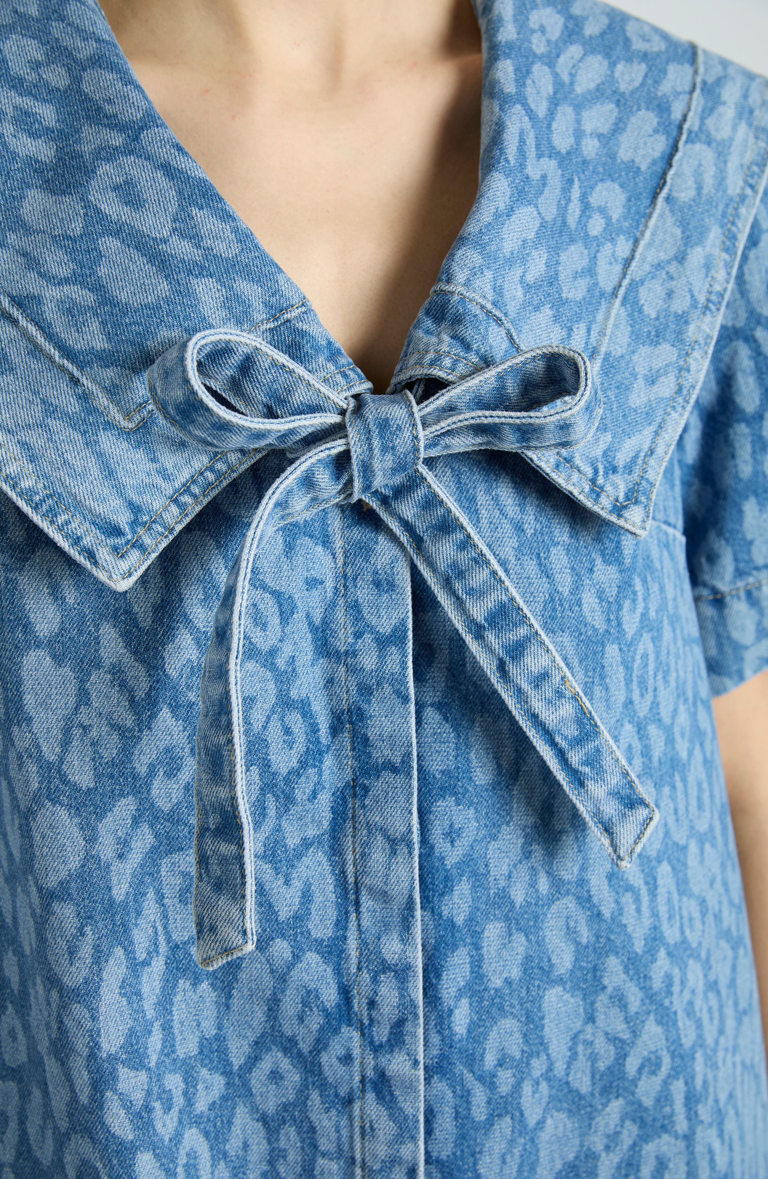 goldie dress denim indigo Damson Madder Goldie Dress