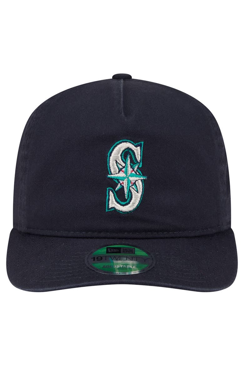 Men's New Era  Navy Seattle Mariners Team 19TWENTY Adjustable Hat, Alternate, color, Navy