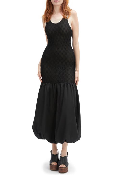 Melody Lace Poplin Trumpet Dress