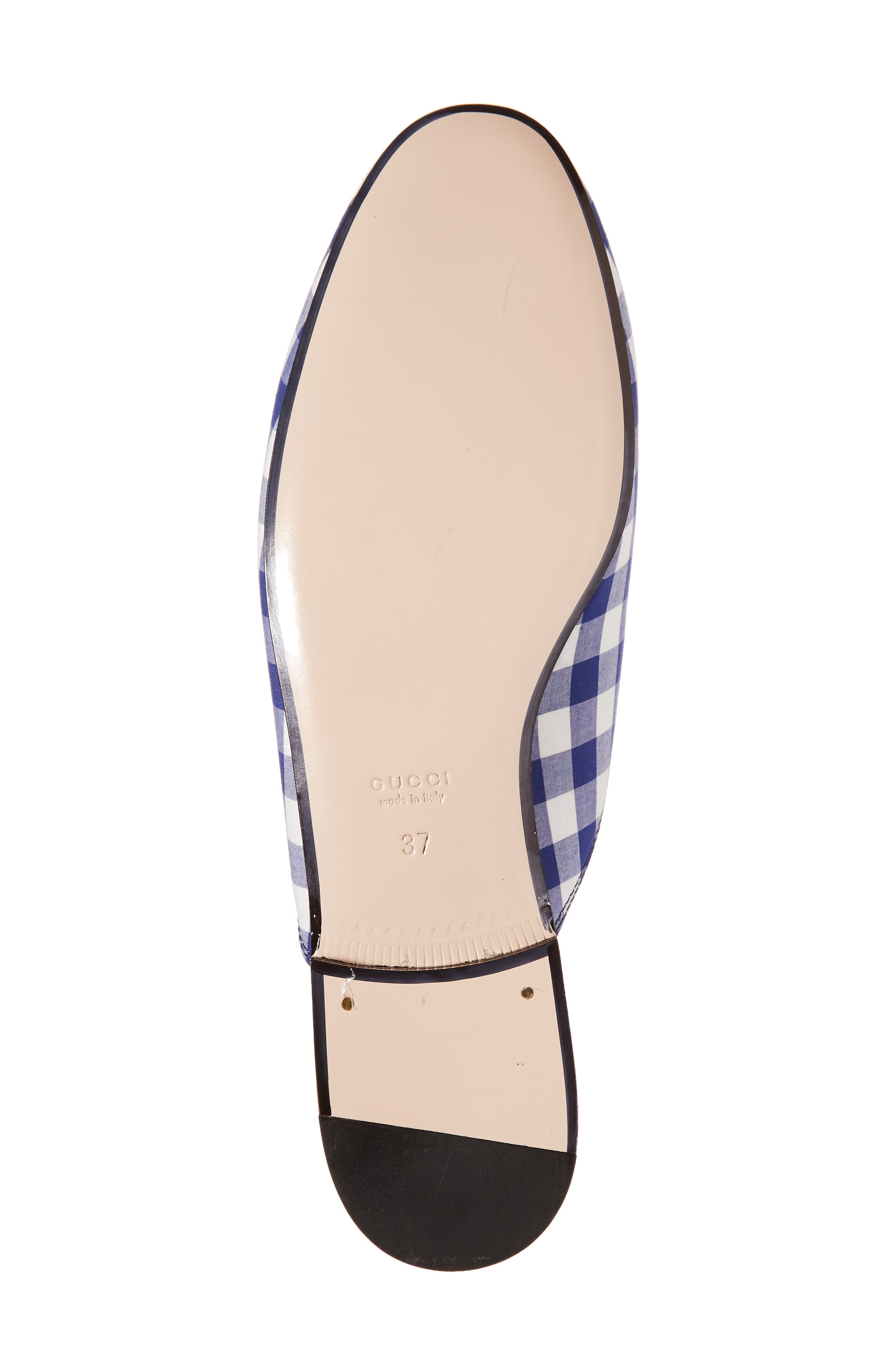 Gucci Princetown Gingham Loafer Mule, Alternate, color, 