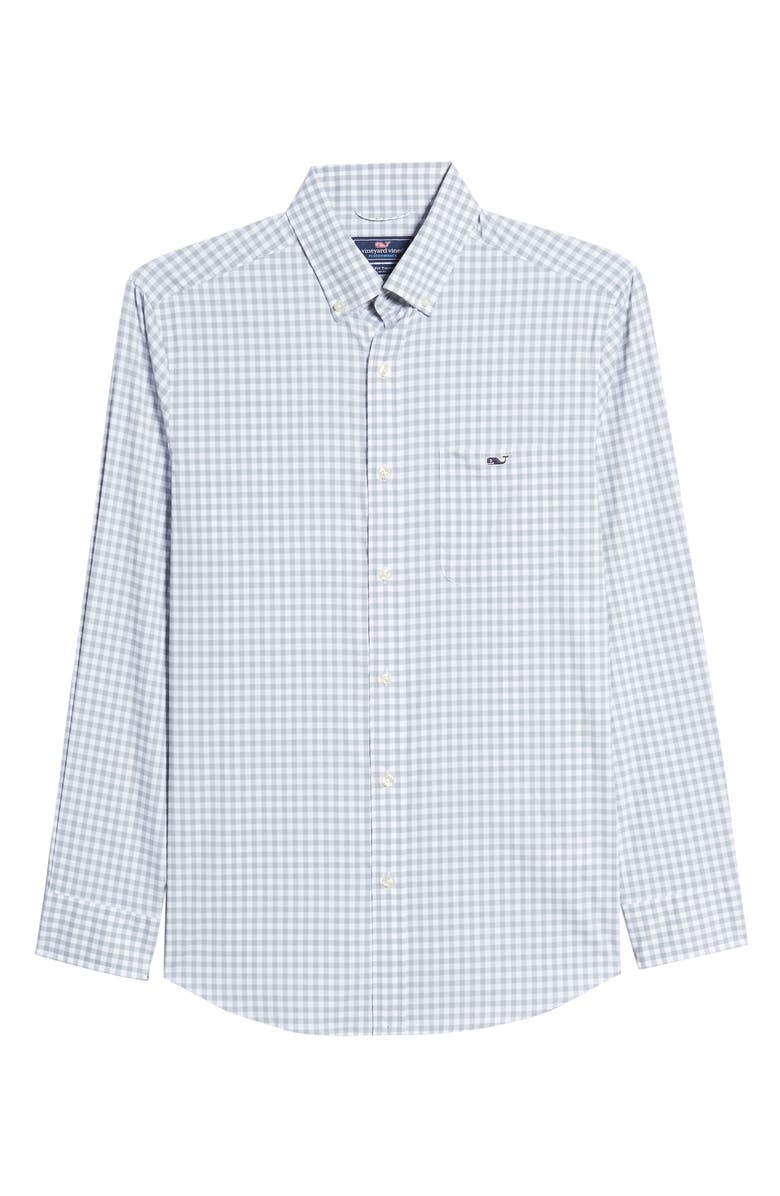 vineyard vines Tucker Evernia Classic Fit Check Button-Down Performance Shirt, Alternate, color, 