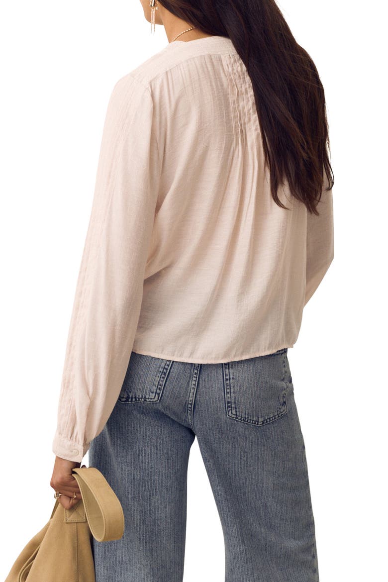 Pintuck Pleat Top, Alternate, color, BLUSH PINK