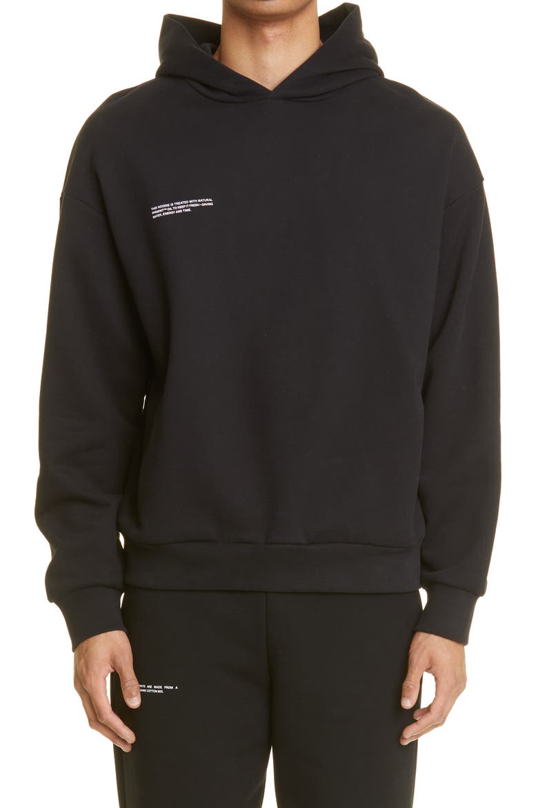 365 PPRMINT™ Unisex Organic Cotton Hoodie, Main, color, BLACK