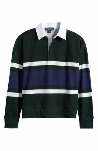 Kids' Stripe Polo Sweatshirt