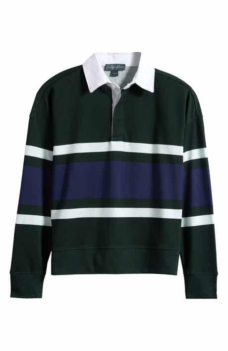 Kids' Stripe Polo Sweatshirt