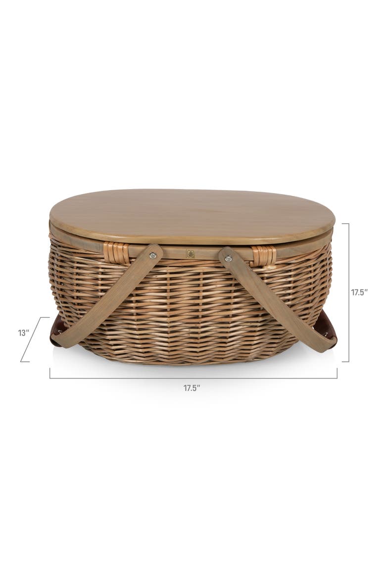 Sequoia Picnic Basket, Alternate, color, BEIGE