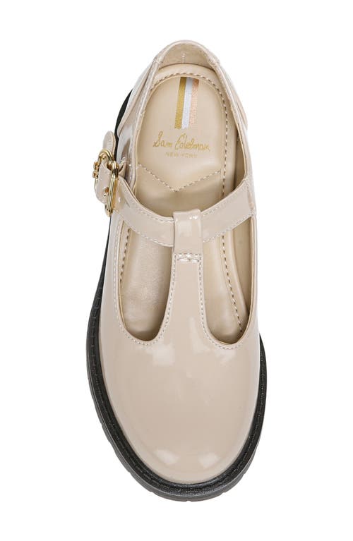 Sam Edelman Taelor Kids Lug Sole Loafer Modern Ivory Box Leather 2.0 In Brown