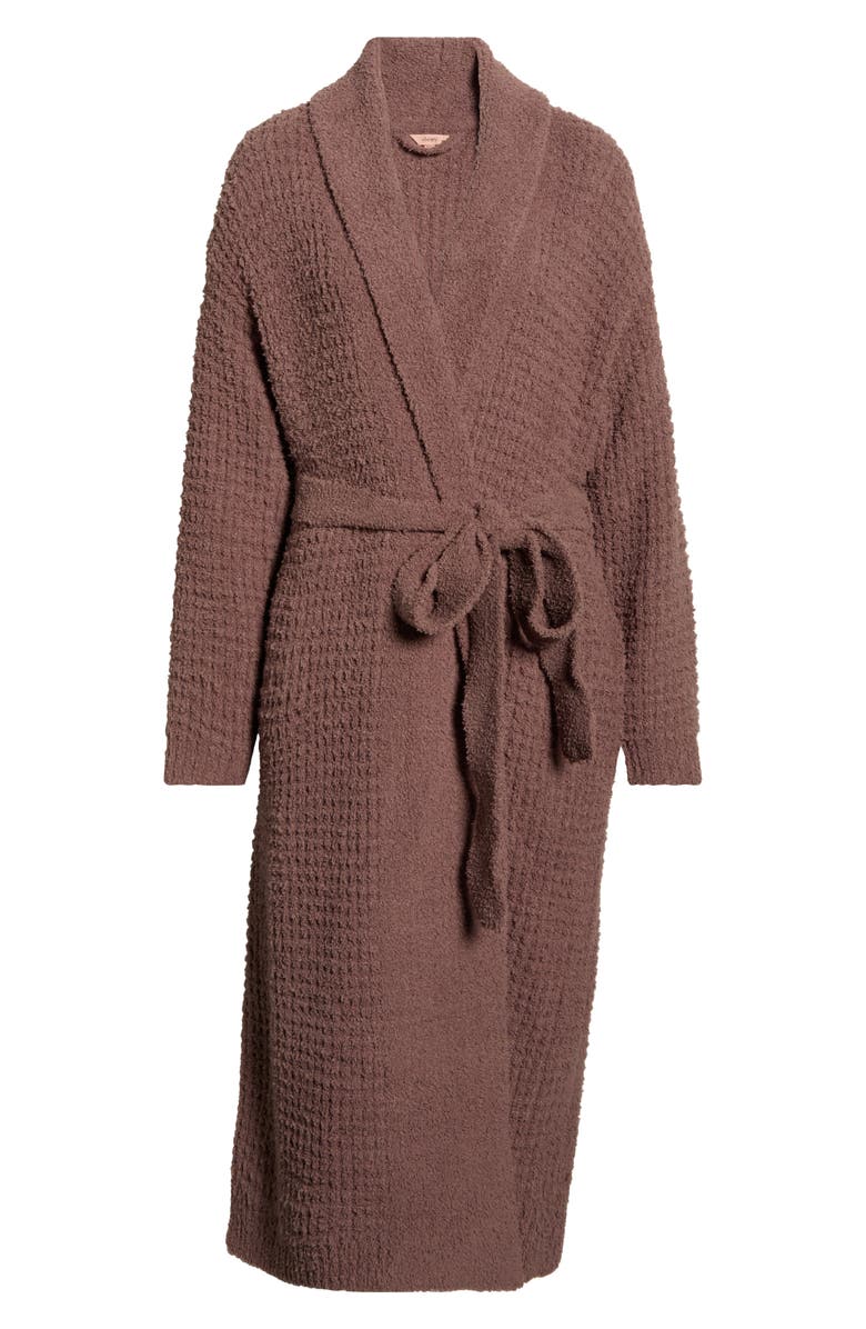 Eberjey Bouclè Waffle Knit Robe, Alternate, color, Deep Taupe