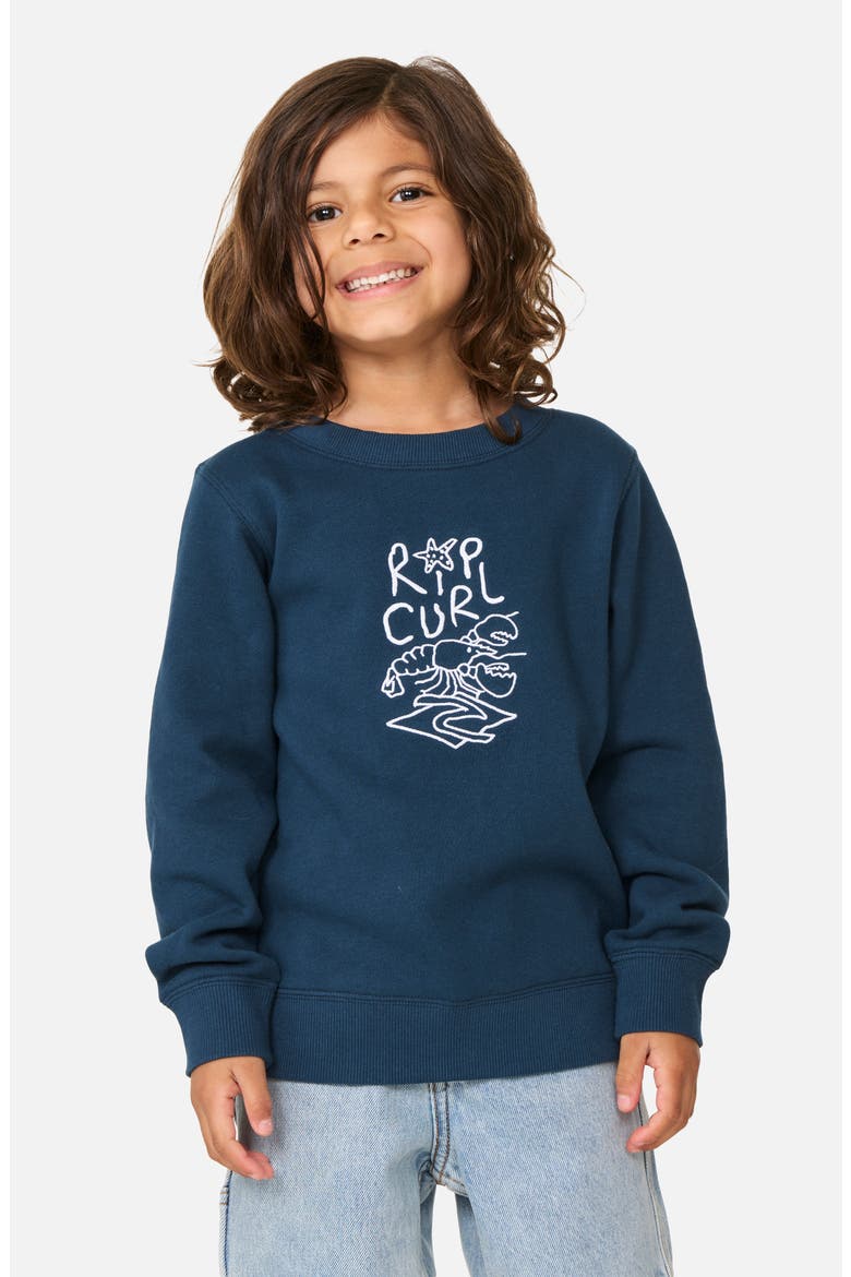 Kids' Ocean Party Graphic Sweatshirt, Main, color, LIGHT NAVY