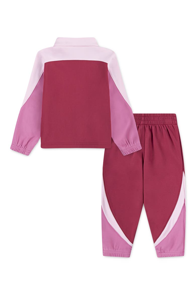Kids' Colorblock Zip Jacket & Joggers Set, Alternate, color, SWEET BEET
