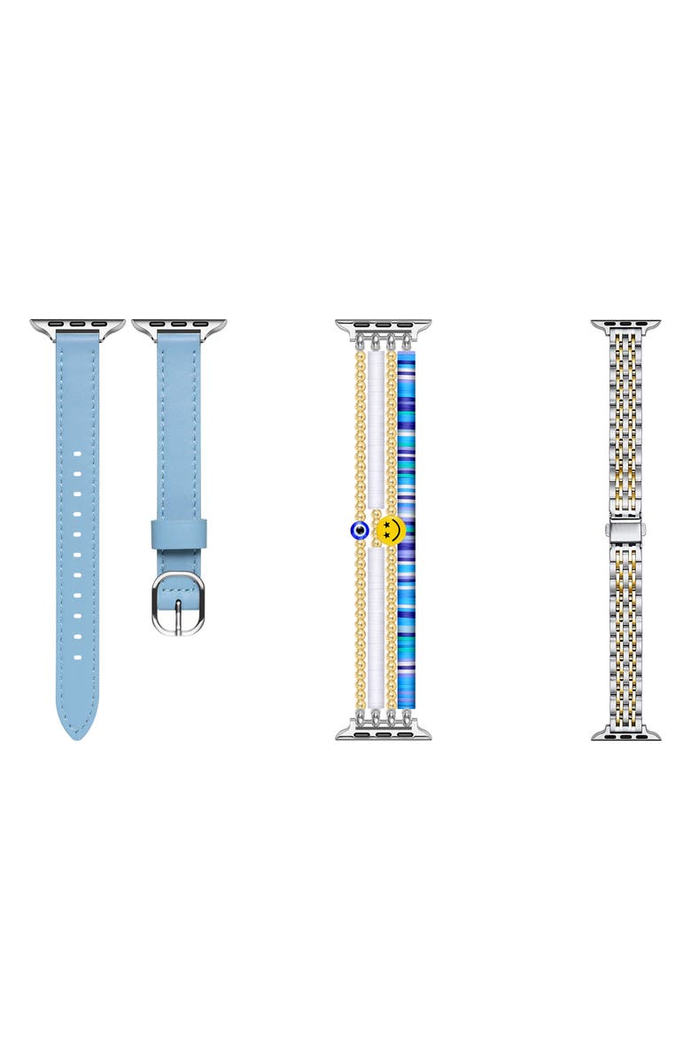 The Posh Tech Set of 3 Apple Watch<sup>®</sup> Watchbands, Alternate, color, Multi Pack