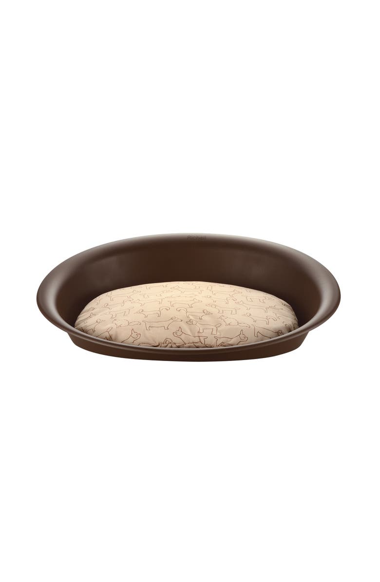 Richell Oval Pet Bed, Medium, Alternate, color, Brown