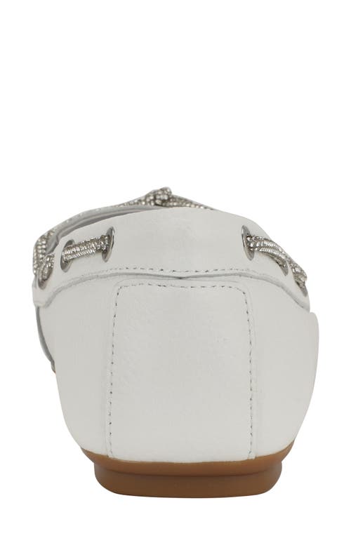 Guess Lavonta Boat Shoe In White