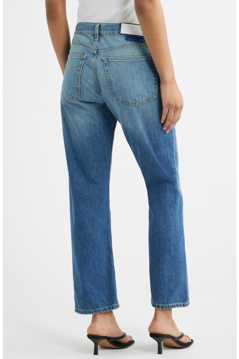 The Blondie High Waist Crop Straight Leg, Alternate, color, MENDOINDIGO