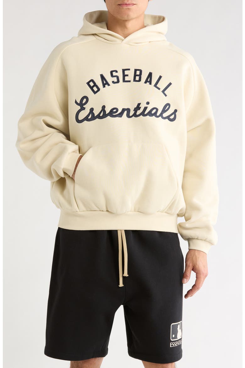 x MLB Embroidered Cotton Blend Fleece Hoodie, Main, color, OAT