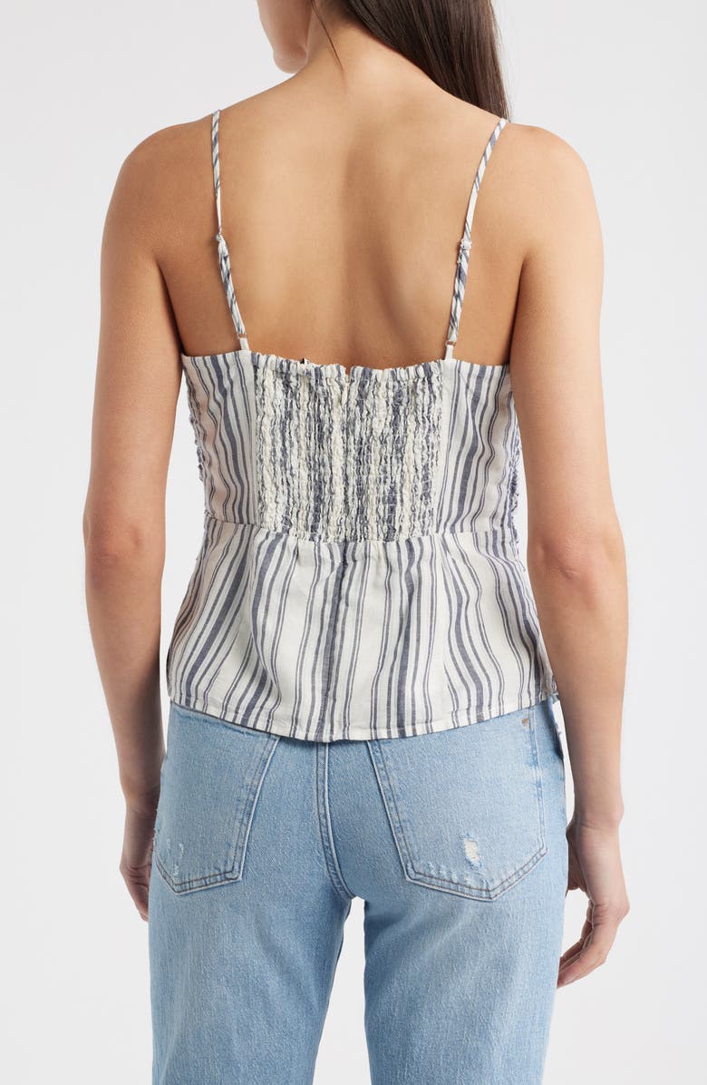 Madewell Ruched Square Neck Tank, Alternate, color, Lighthouse