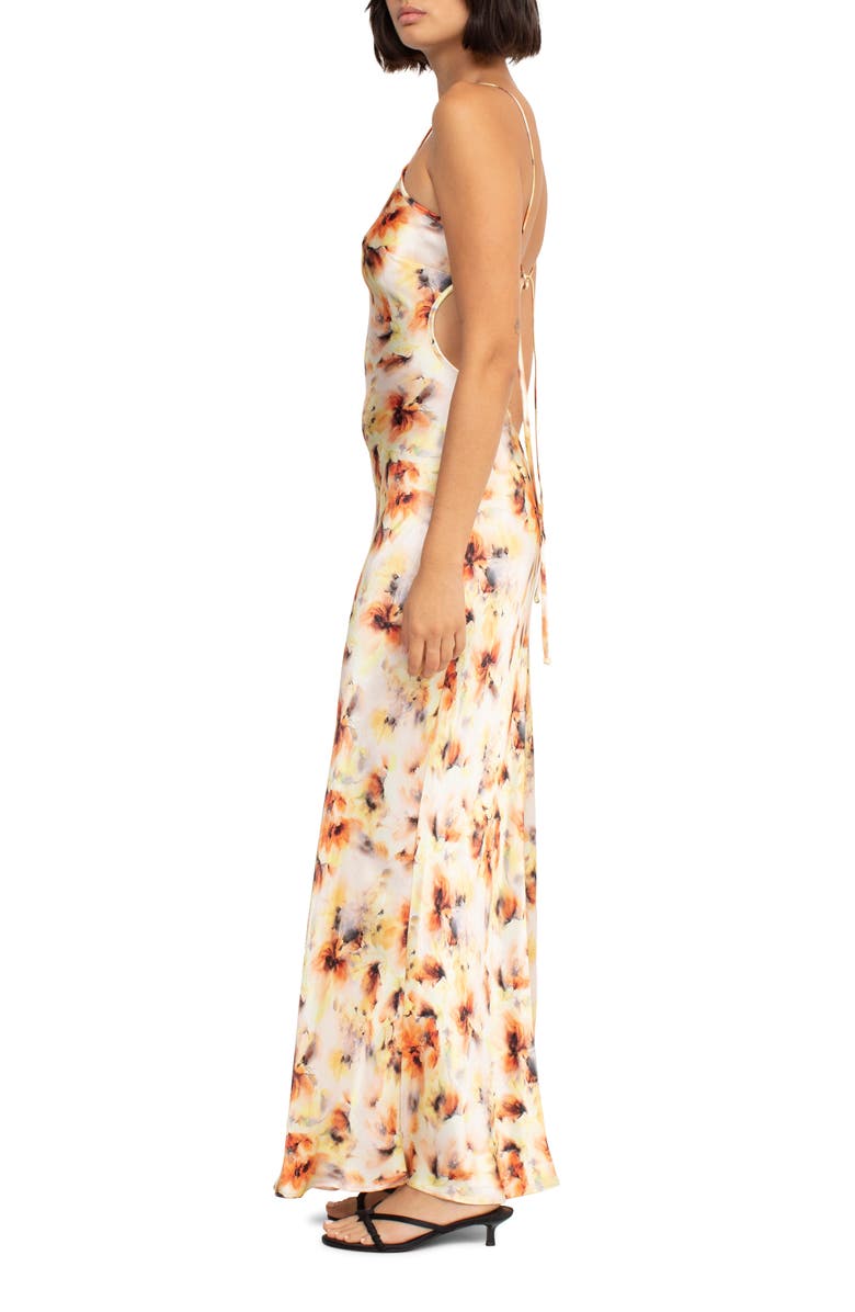 Bec + Bridge Cedar City Floral Satin Maxi Dress, Alternate, color, 