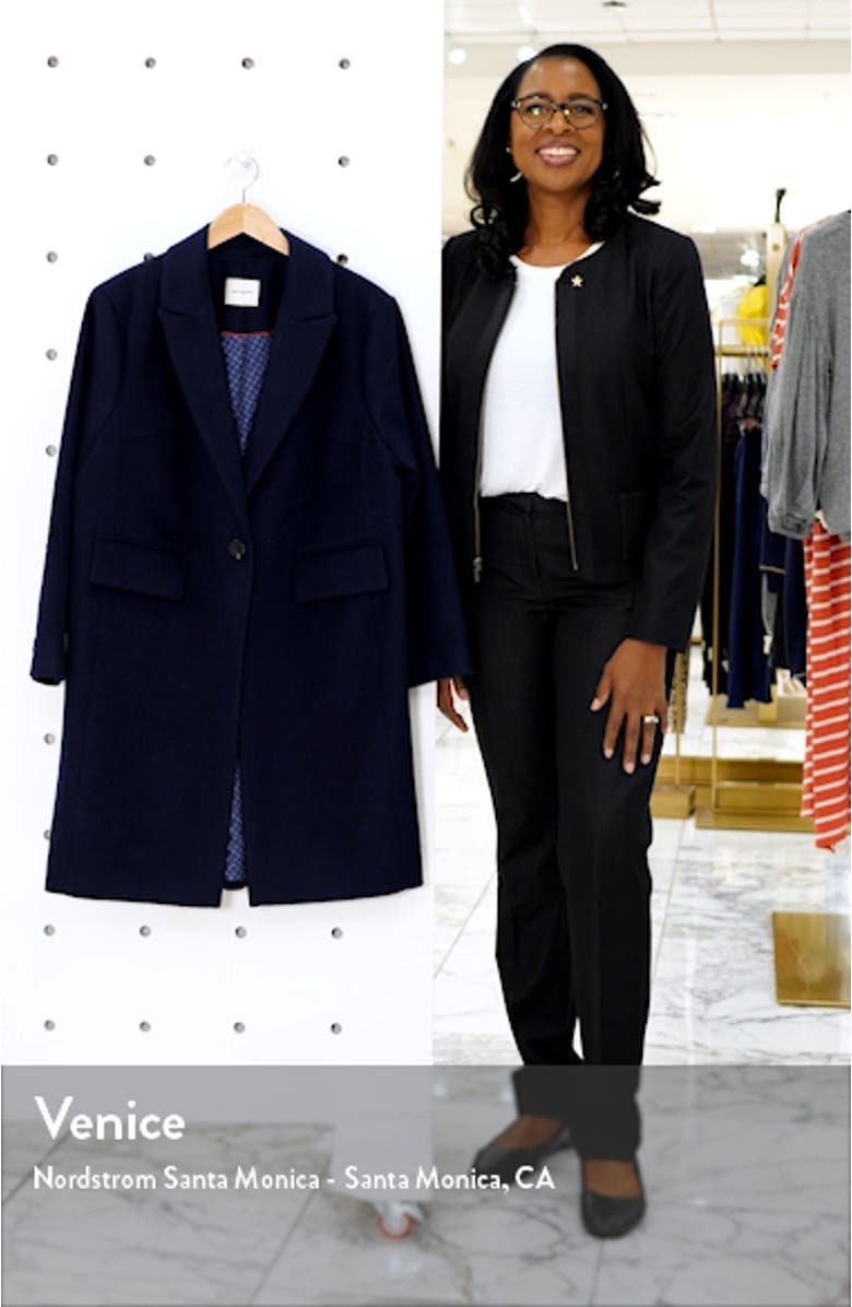 One-Button Plush Topper Coat, sales video thumbnail